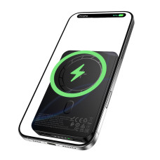 Зовнішній акумулятор BOROFONE BJ82 Dawn magnetic power bank(5000mAh) Black