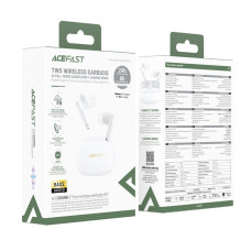 Бездротові навушники TWS ACEFAST W7,ENC, IPX4, White