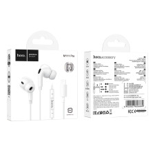 Навушники дротові HOCO M111 Pro Primero digital headset (Lightning) White