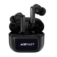Бездротові навушники TWS ACEFAST W6 smart screen,ENC, IPX4, Black