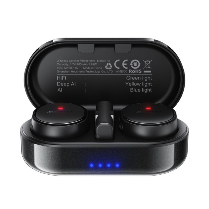 Бездротова мікрофонна система ACEFAST R3 dual-mic (Type-C) Black
