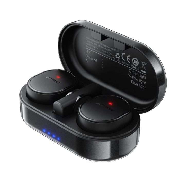 Бездротова мікрофонна система ACEFAST R3 dual-mic (Type-C) Black