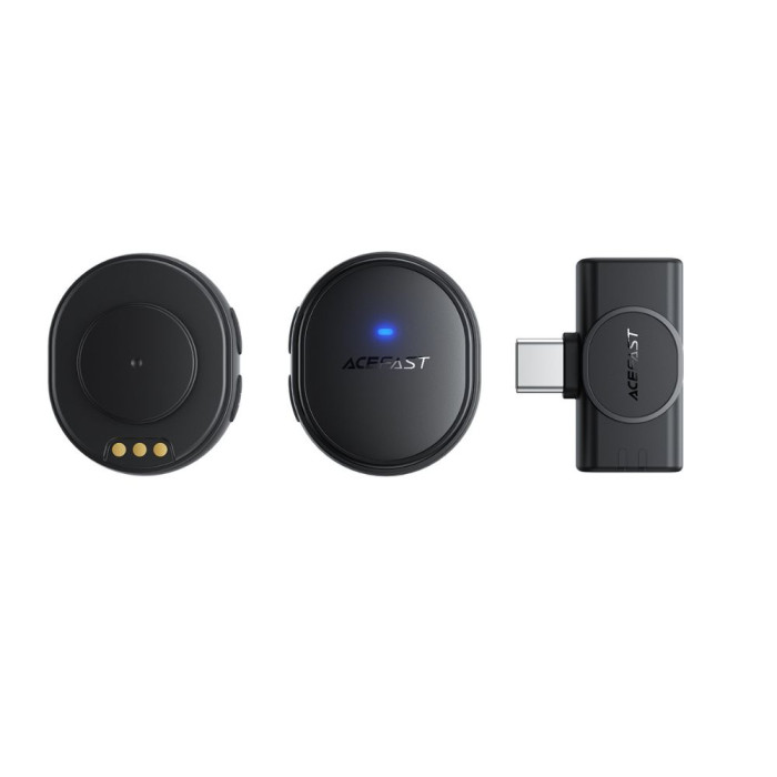 Бездротова мікрофонна система ACEFAST R3 dual-mic (Type-C) Black
