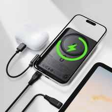 Зовнішній акумулятор ACEFAST M30-5000 PD20W magnetic fast charging power bank with cable Black