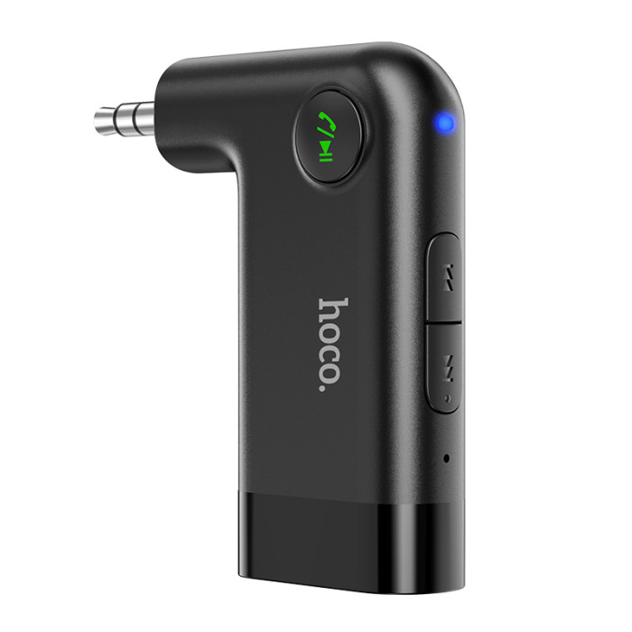 Bluetooth-ресивер HOCO E53 Dawn sound in-car AUX wireless receiver Black