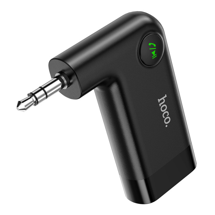 Bluetooth-ресивер HOCO E53 Dawn sound in-car AUX wireless receiver Black