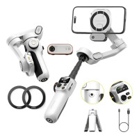 Триосьовий стабілізатор AOCHUAN Professional Gimbal Stabilizer for Smartphone SMART P2 White