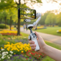 Триосьовий стабілізатор AOCHUAN Professional Gimbal Stabilizer for Smartphone SMART P2 White