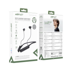 Бездротові спортивні навушники ACEFAST N8 neck hanging wireless earphones Black