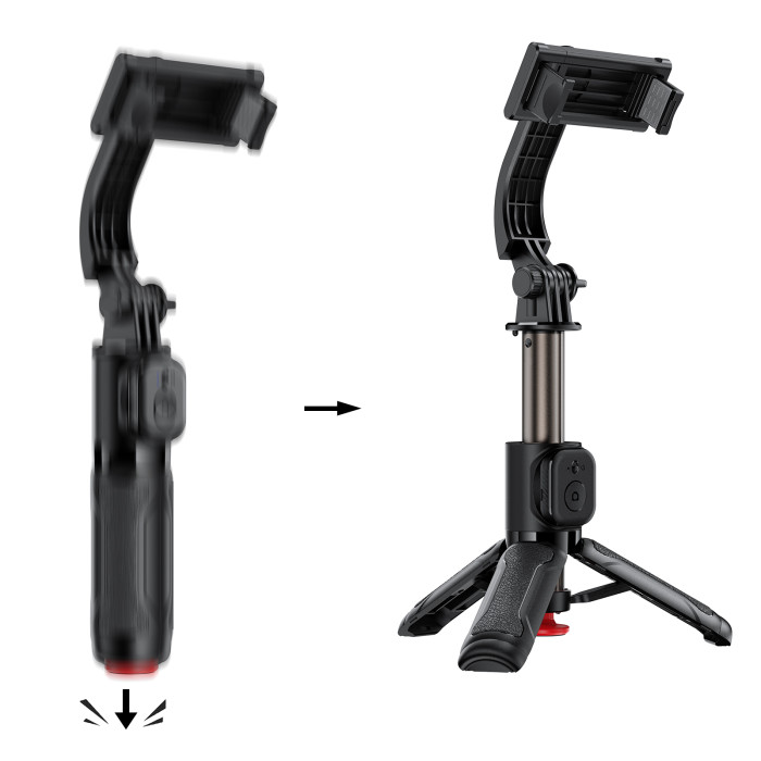 Селфі-монопод ACEFAST E43 Supports automatic selfie stand opening, (0,63cm) Black