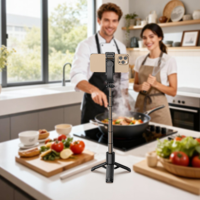Селфі-монопод ACEFAST E43 Supports automatic selfie stand opening, (0,63cm) Black