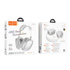 Бездротові накладні навушники HOCO W68 Calma ANC noise-canceling BT headphones(App) Silver