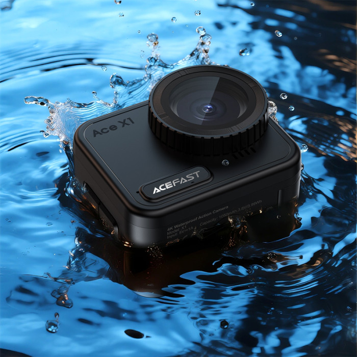 Екшн-камера ACEFAST X1 4K Waterproof Action Camera Black