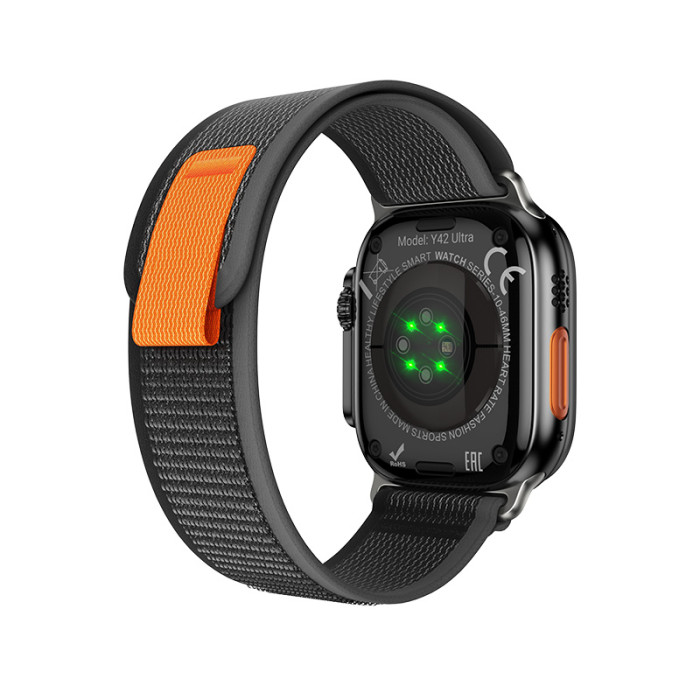 Смарт-годинник HOCO Y42 Ultra 53mm. 260 mAh. IP67 Smart watch(call version) Black