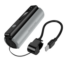 Зовнішній акумулятор BOROFONE BJ87 Star power bank with flashlight and cable(5000mAh) Black