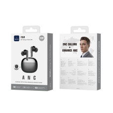 Бездротові навушники TWS WIWU T33 PRO, ENC+ANC, IPX4, Black