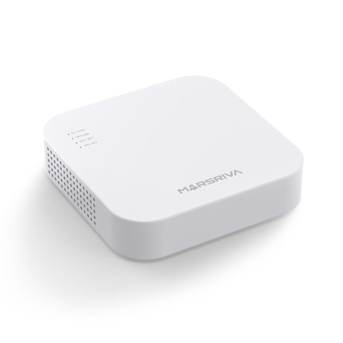 ДБЖ (Mini UPS) для роутера MARSRIVA KP4 MAX 20000mAh (18W; Output DC 12/9/5V; USB-A; USB-C) white