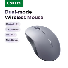 Маніпулятор миша бездротова UGREEN M331 Multi-mode Wireless Mouse Grey