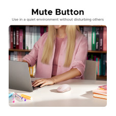 Маніпулятор миша бездротова UGREEN M331 Multi-mode Wireless Mouse Pink