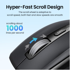 Маніпулятор миша бездротова UGREEN M751 Multi-mode Wireless Mouse Black