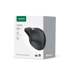 Маніпулятор миша бездротова UGREEN MU008 Multi-mode Vertical Mouse Black