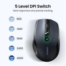 Маніпулятор миша бездротова UGREEN MU006 Ergonomic Wireless Mouse Blue