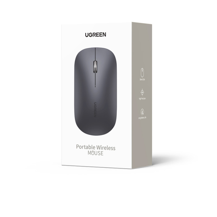 Маніпулятор миша бездротова UGREEN MU001 Portable Wireless Mouse Green