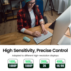 Маніпулятор миша бездротова UGREEN MU001 Portable Wireless Mouse Green