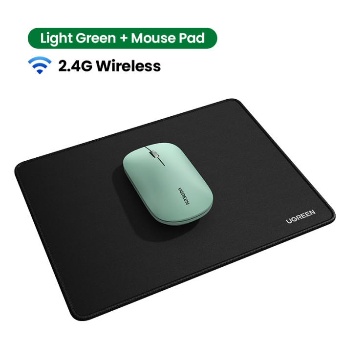 Маніпулятор миша бездротова UGREEN MU001 Portable Wireless Mouse Green