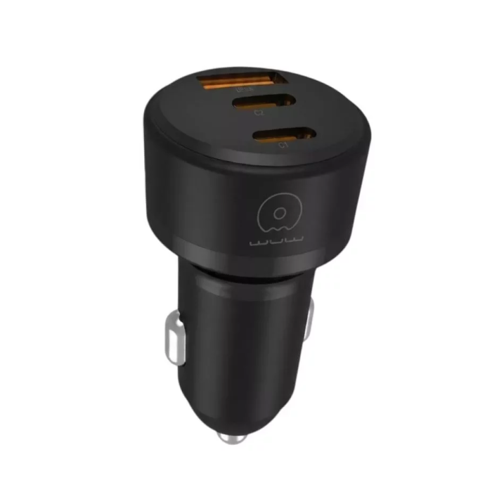 Автомобільний зарядний пристрій WUW-C244 USB20W+PD20W+PD15W black
