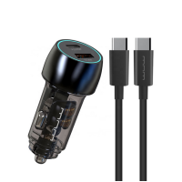 Автомобільний зарядний пристрій WUW-T103C PD 30W +QC 3.0 18W black