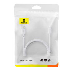 Кабель Baseus Silky Fast Charging Data Cable USB-A to USB-C 3A 2m Moon White