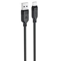 Кабель ACEFAST C16-04, USB to Type-C, 3A, 1.2m ,TPE, TPU connectors, Black