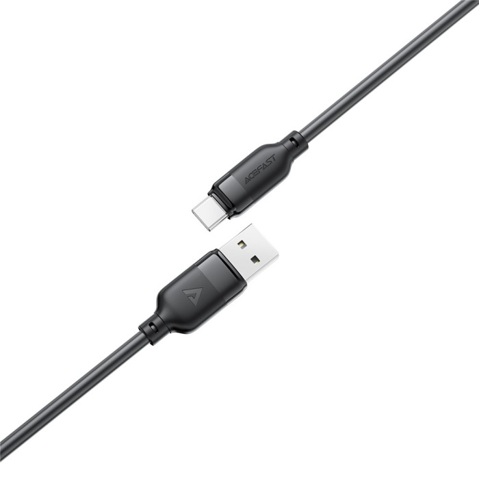 Кабель ACEFAST C16-04, USB to Type-C, 3A, 1.2m ,TPE, TPU connectors, Black