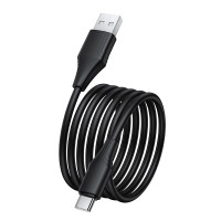 Кабель HOCO X124 Bien silicone charging data cable Type-C Black