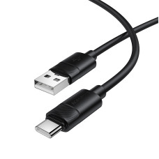 Кабель BOROFONE BX123 Leya silicone charging data cable Type-C Black
