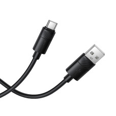 Кабель BOROFONE BX123 Leya silicone charging data cable Type-C Black