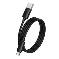Кабель BOROFONE BX123 Leya silicone charging data cable Type-C Black