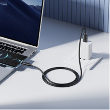 Кабель BOROFONE BX123 Leya silicone charging data cable Type-C Black