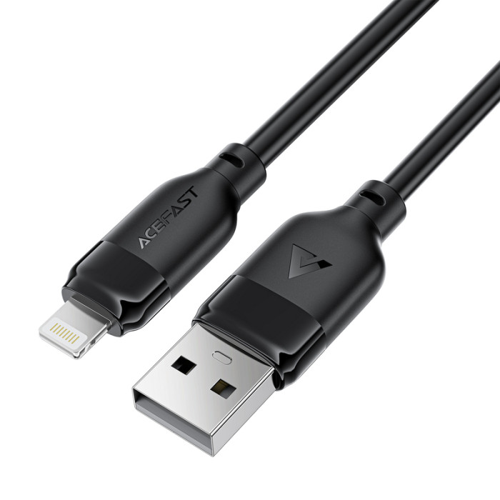 Кабель ACEFAST C16-02 TPU charging data cable USB-A to L Black