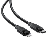 Кабель ACEFAST C16-05, USB to iP, 30W, 2m,TPU, TPU connectors, Black