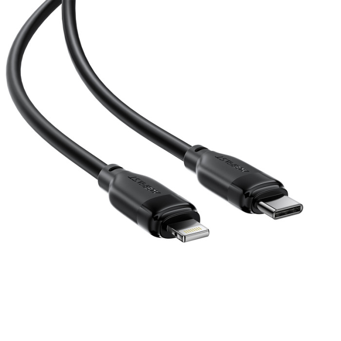 Кабель ACEFAST C16-05, USB to iP, 30W, 2m,TPU, TPU connectors, Black