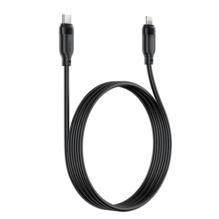 Кабель ACEFAST C16-05, USB to iP, 30W, 2m,TPU, TPU connectors, Black