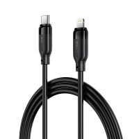 Кабель ACEFAST C16-05, USB to iP, 30W, 2m,TPU, TPU connectors, Black