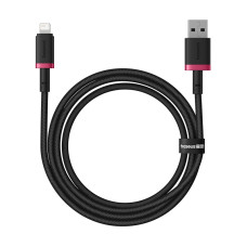 Кабель Baseus Dura Series Fast Charging Cable USB to iP 2.4A 1m Red+Black