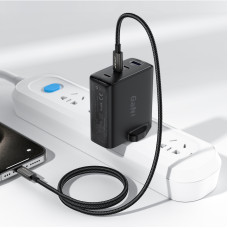 Кабель ACEFAST C23-01, USB to iP, 30W,1.2m, Nylon, Zinc alloy + TPE connectors, Black