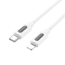 Кабель BOROFONE BX114 Structure PD silicone charging data cable iP White