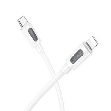 Кабель BOROFONE BX114 Structure PD silicone charging data cable iP White