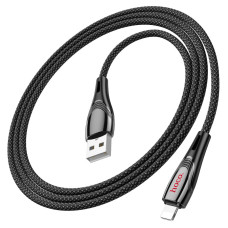 Кабель HOCO U133 Monte charging data cable iP Black