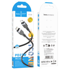 Кабель HOCO X109 Energy PD silicone charging data cable iP(L=1M) Black